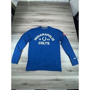 Indianapolis‎ Colts NFL Team Apparel Long Sleeve Shirt Men's Size L Nike